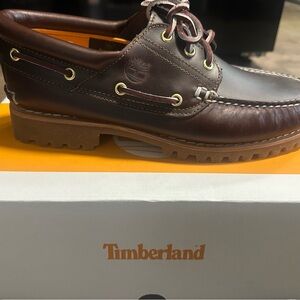 Timberland Men's Brown Leather Boat Shoes NEW